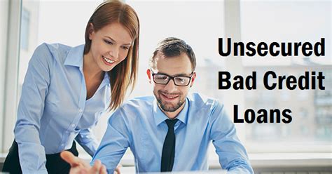 Short Term Unsecured Loans For Bad Credit